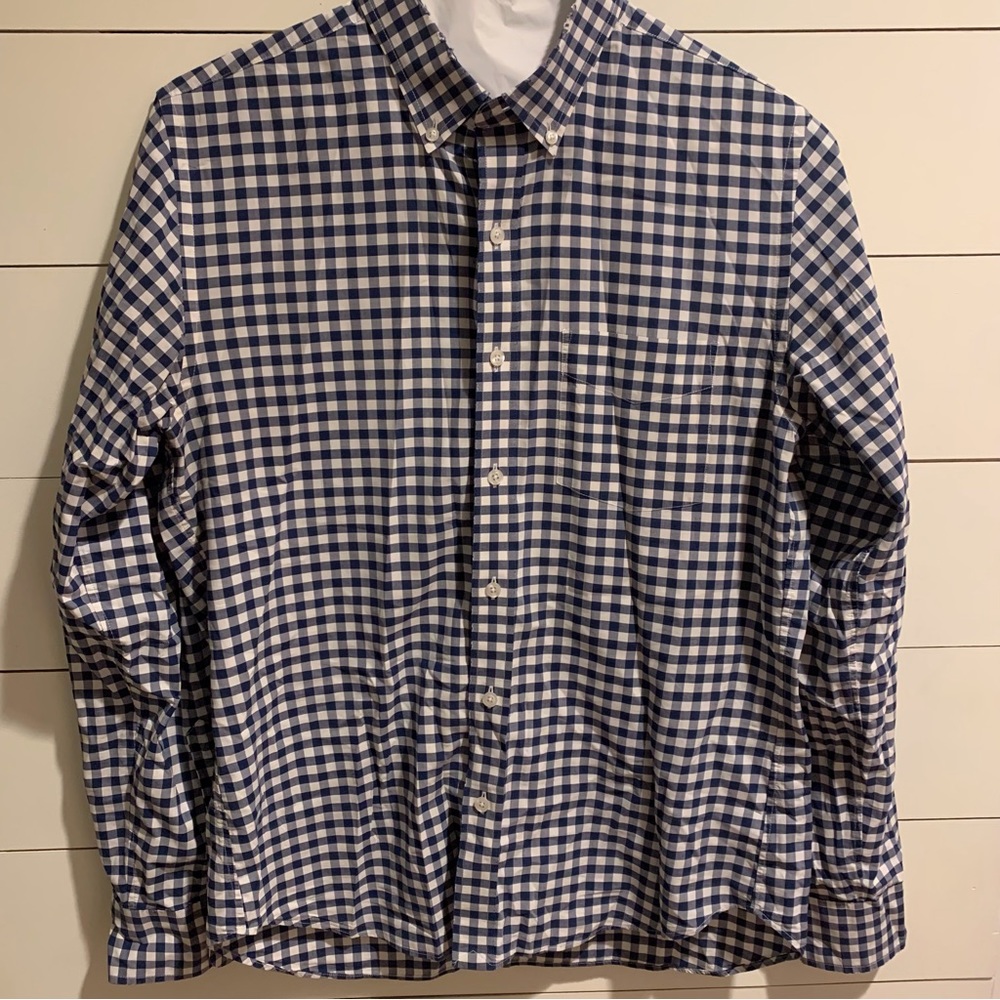 Bonobos Size M Blue and white checked shirt
